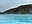 Blue Lagoon water with lava hill