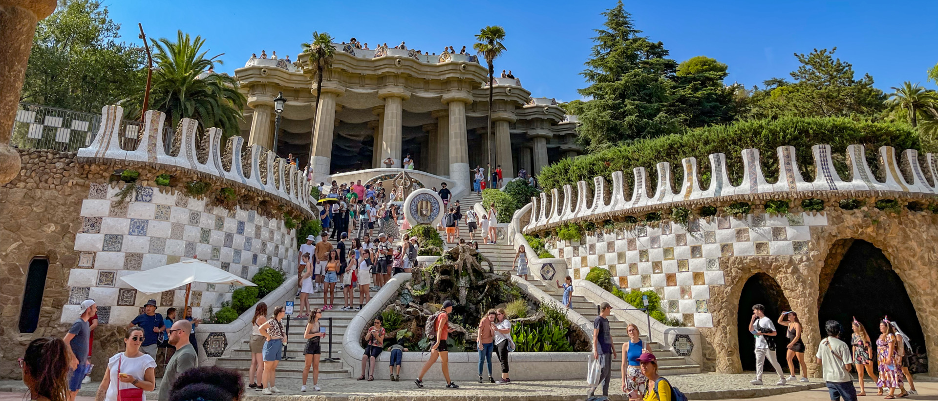 Park Guell in Barcelona, Catalonia, Spain
