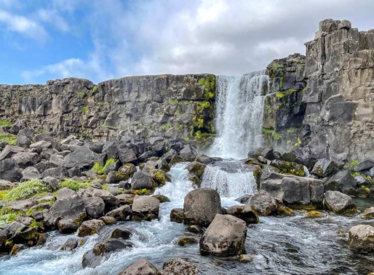 Öxarárfoss waterfall, Golden Circle, Iceland